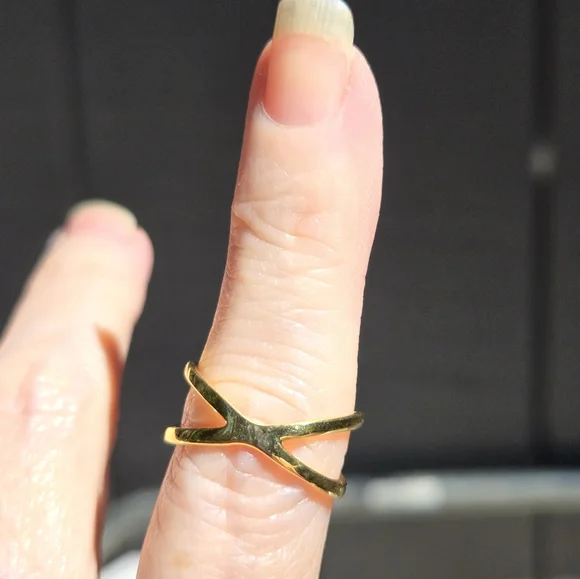 12k Aquamarine cushion cut 24k gold ring sz7 - Picture 9 of 9